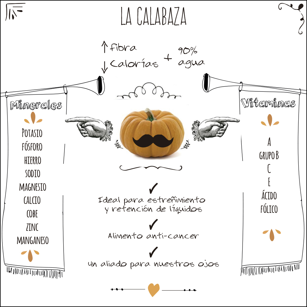 Beneficios y propiedades nutricionales de la calabaza Propiedades de la calabaza
