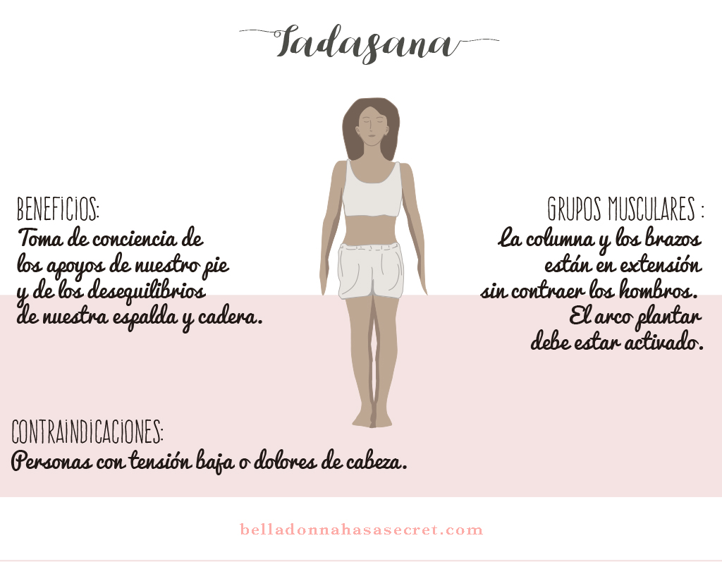 Asana Tadasana, que suele dar comienzo a cualquier comiencio de secuencia realizada de pie Postura de yoga Tadasana, que suele dar comienzo a cualquier comiencio de secuencia realizada de pie en yoga