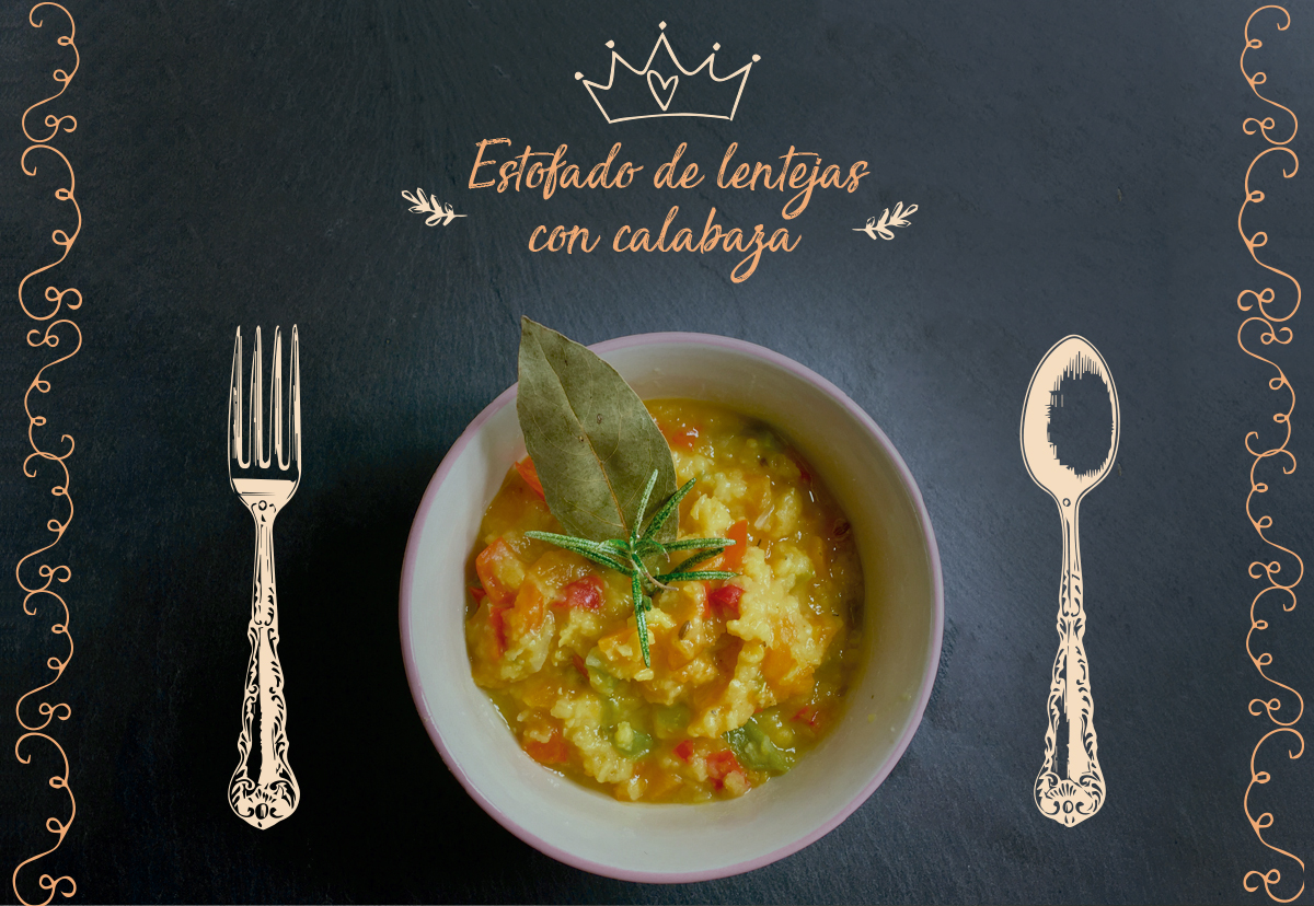 Estofado de lentejas rojas con calabaza un plato beneficioso para la salud