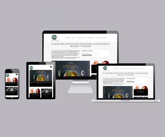 Página web para estudio de decoración. Proyecto realizado como diseñadora web freelance en Eibar
