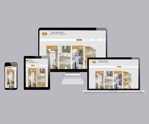 Página web para empresa de baldosas decorativas. Proyecto realizado como diseñadora web freelance en Eibar